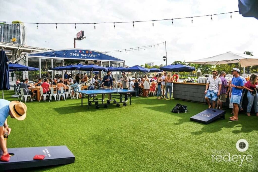 Miami’s Wharf is a pet-friendly event space full of great boutique shops and open-air restaurants.